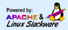 Powered by Apache on Slackware Linux