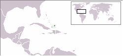 Lokasi Kepulauan Turks dan Caicos