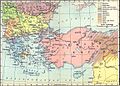Place de la Thrace et langues de l'Empire ottoman en 1914