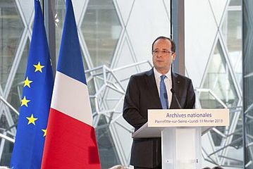 Archives nationales (France) : inauguration du site de Pierrefitte-sur-Seine par François Hollande.
