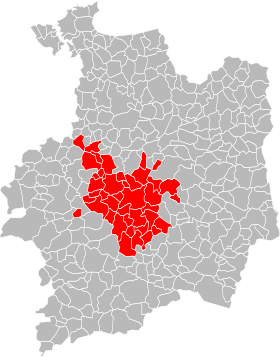 Localisation de Rennes Métropole