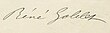 Signature de René Goblet