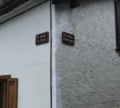 Noms de rues uniquement en français à La Balme (Pré-Saint-Didier).