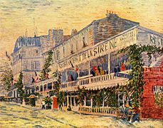 Le Restaurant de la Sirène à Asnières de Vincent van Gogh, 1887.