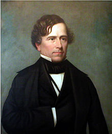 Peinture d'un homme aux cheveux mi-longs rabattus sur le côté avec une main dans sa veste noire