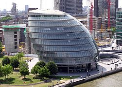 City Hall, London (Southwark), home of the Greater London Authority from 2002 to 2021