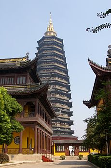 A Tianning templom (Csangcsou) Csiangszu tartományban - buddhista pagoda