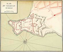 Plan du château en 1723.