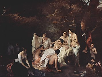 Nimfenned, gant Francesco Hayez (1831)