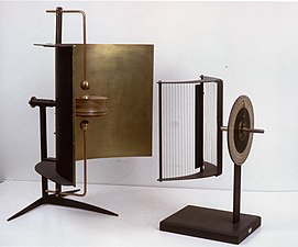 Augusto Righi's 12 GHz spark oscillator and receiver, 1895