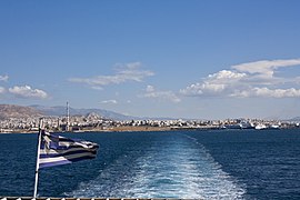Panorama sur le port du Pirée
