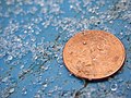 冰珠與1美分硬幣比大小