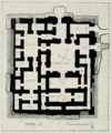 Plan du « Temple Z », probablement dédié à la déesse Ishkhara[158], localisé dans le secteur d'Ishin Aswad.
