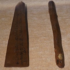 Document on Wooden Stick written in Kharoshthi script, 3rd-4th century CE.