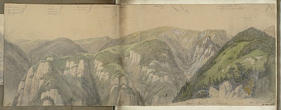 Jean Nicolas Karth, Vue du massif du Kastelberg au milieu du XIXe siècle.