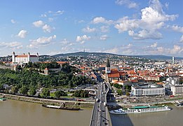 Le Danube à Bratislava.