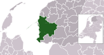 Carte de localisation de Súdwest-Fryslân