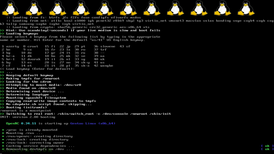 Скриншот загрузки системы Gentoo GNU/Linux