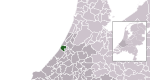 Carte de localisation de Katwijk