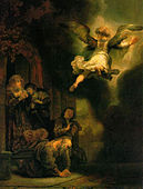 Архангел Рафаил оставя Товиа, 1637