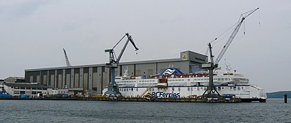 Chantier naval à Flensburg.