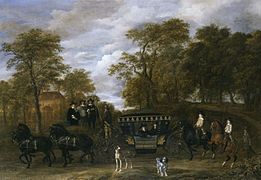 L'Arrivée de Cornelis de Graeff et sa famille au palais de Soestdijk (c. 1660), National Gallery of Ireland.