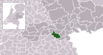 Carte de localisation de Wijchen