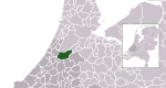 Carte de localisation de Kaag en Braassem