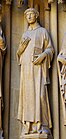 Cathédrale Saint-Étienne de Metz : statue de saint Étienne, portail de la Vierge.