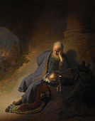 Еремия, плачещ за унищожението на Ерусалим, ок. 1630