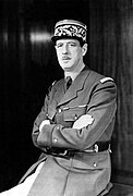 Charles de Gaulle (1890-1970), général et homme d'État français, affecté à Metz en 1937[4]