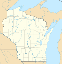 Дарлингтон на карти Wisconsin