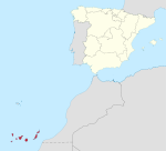 Situation géographique des îles Canaries en Espagne.