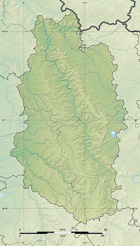 Voir sur la carte topographique de la Meuse