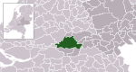 Carte de localisation de West Betuwe