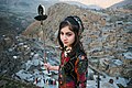 Wata Yarinya dake cikin ƙasar Iran a lokacin bikin al'ada na yaran Kurdish, tana sanye da kaya irin na al'ada