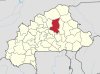 Localisation de la province du Sanmatenga au Burkina Faso.