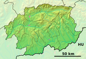 Voir sur la carte topographique de la région de Banská Bystrica