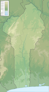 Voir sur la carte topographique du Bénin