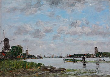 Dordrecht, la Meuse, 1884 Collection privée, Vente 2012[3].