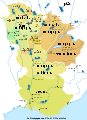 La Provence, la Bourgogne transjurane, et Bourgogne cisjurane à la veille de la formation du Royaume d'Arles