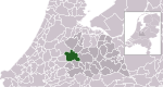 Carte de localisation de Woerden