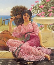 Flabellifera toile de John William Godward. La peinture en 1905 sur Commons