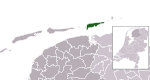 Carte de localisation de Schiermonnikoog