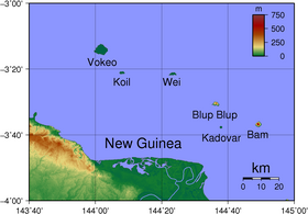 L'île Blup Blup au large de la Papouasie-Nouvelle-Guinée