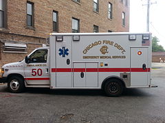 Ambulance du CFD à Chicago, aux États-Unis.