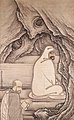 Huike offre son bras à Bodhidharma, par Sesshū Tōyō, 1496. Sainen-ji, Aichi.