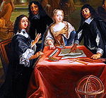 René Descartes (1596–1650) with Queen Christina of Sweden (1626–1689)