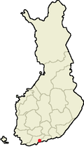 Localisation d'Helsinki