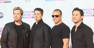 Nickelback in 2011 Left to Right: Chad Kroeger, Daniel Adair, Mike Kroeger, Ryan Peake